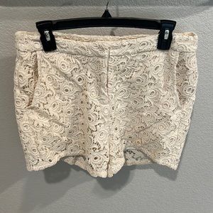 MM Couture high waist lace shorts. Lined